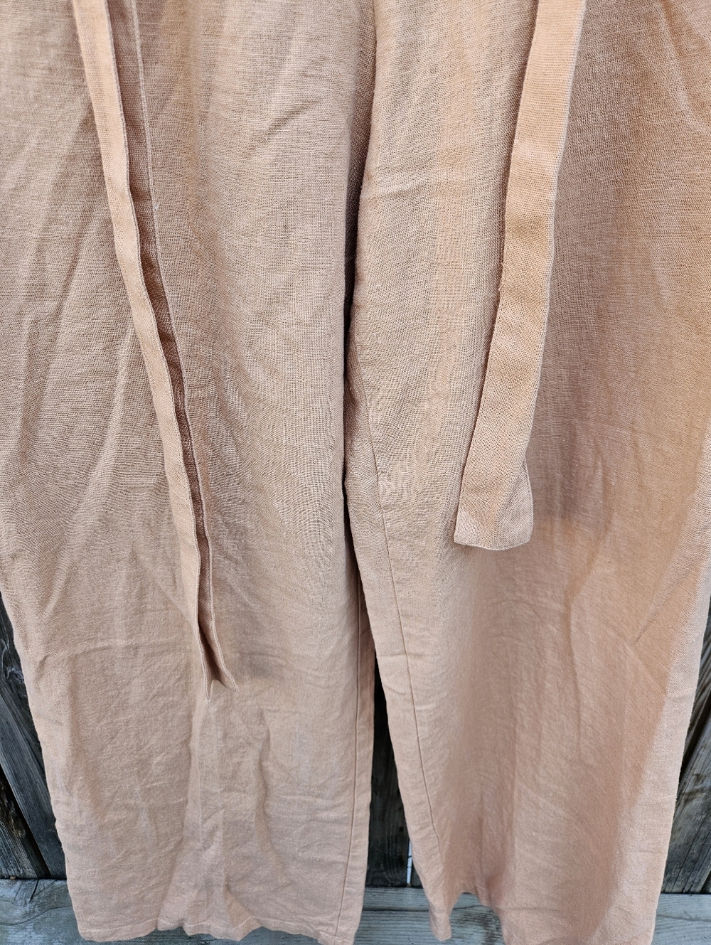 JL Wide Leg Paperbag Waist Pants in Peach Women's Size M - Picture 9 of 16